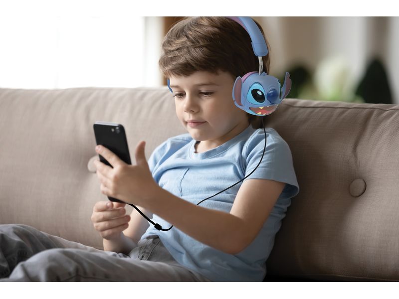Lexibook Kinderkopfhörer Stereo Stitch Zusammenklappbare, kabelgebundene Stereokopfhörer