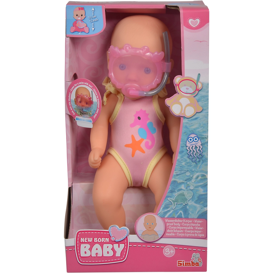 Simba Toys New Born Baby Badepuppe
