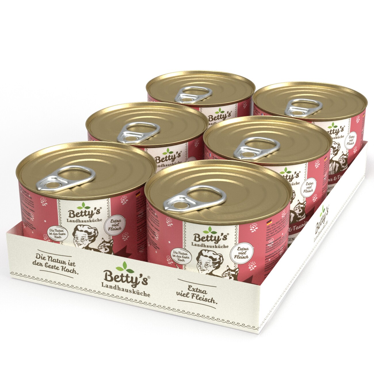 Betty's Landhausküche Rind & Herz 6x200 g