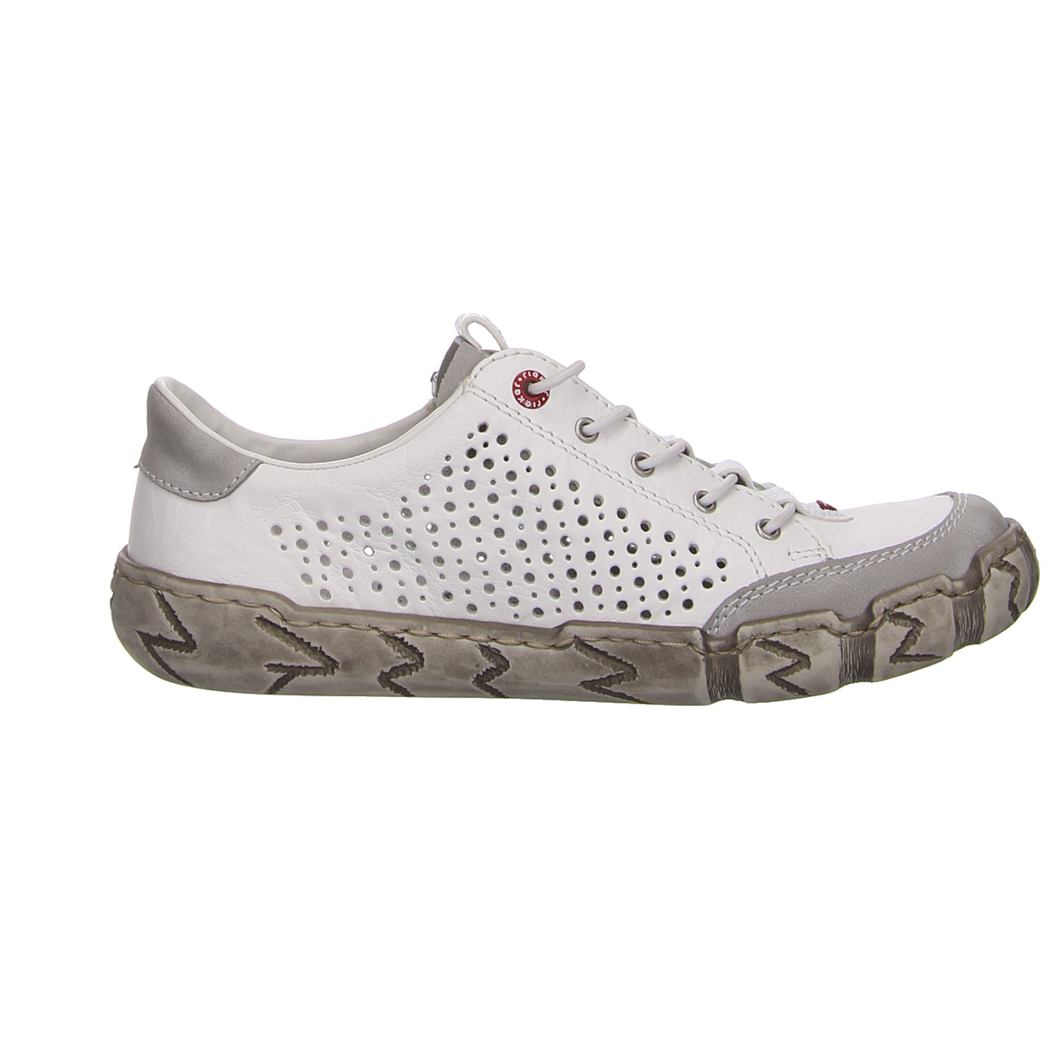 Rieker Halbschuh weiß weiss/weiss kombi