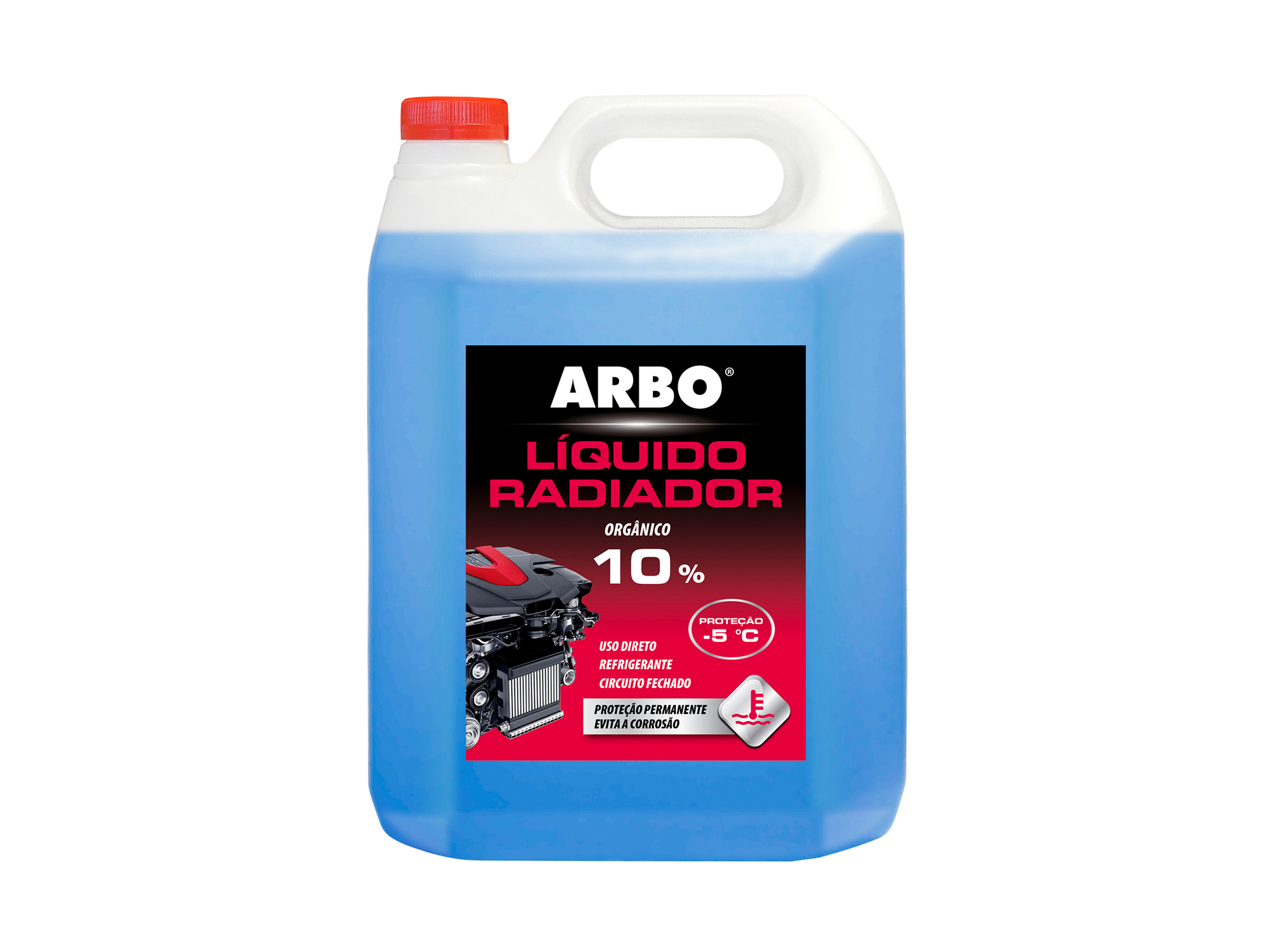 LÍQUIDO RADIADOR ARBO AZUL 10% 5L