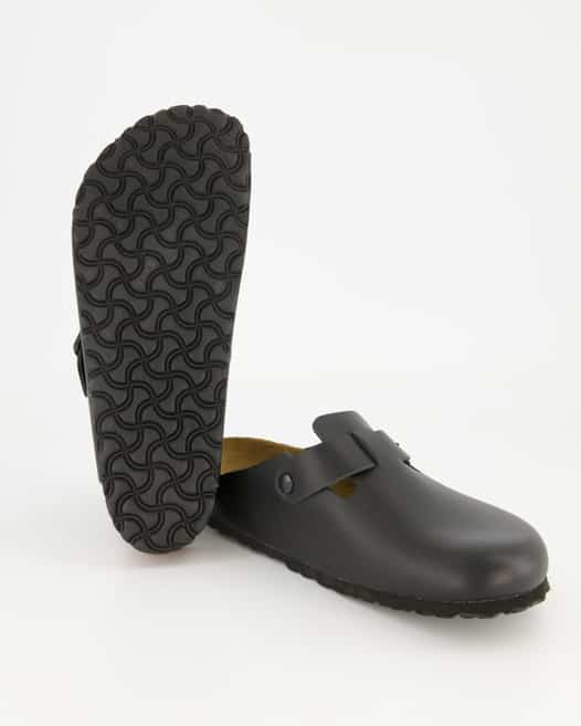 Birkenstock BOSTON Pantoletten in Schwarz