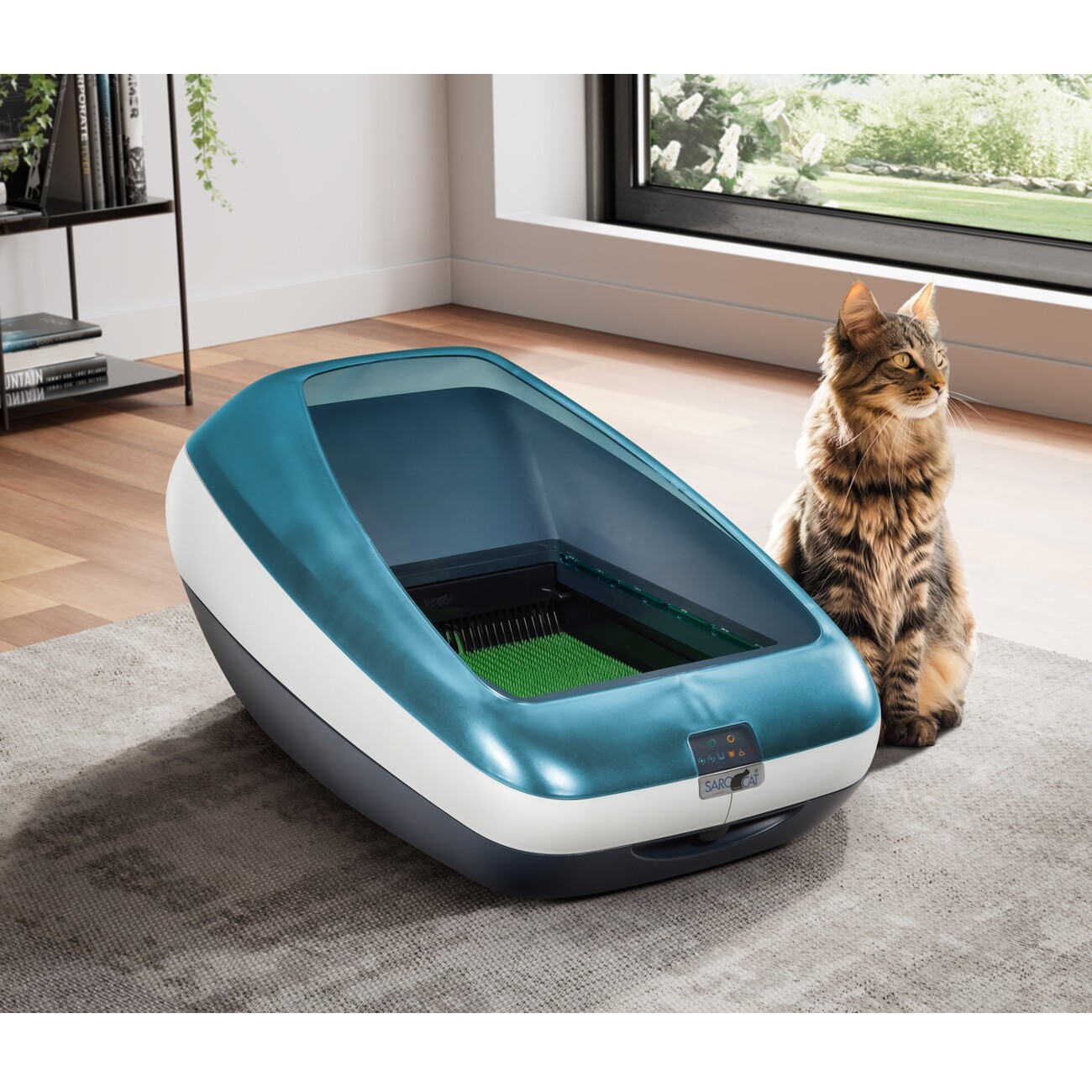 Rohrschneider ® Katzentoilette selbstreinigend, mit Wasserspülung