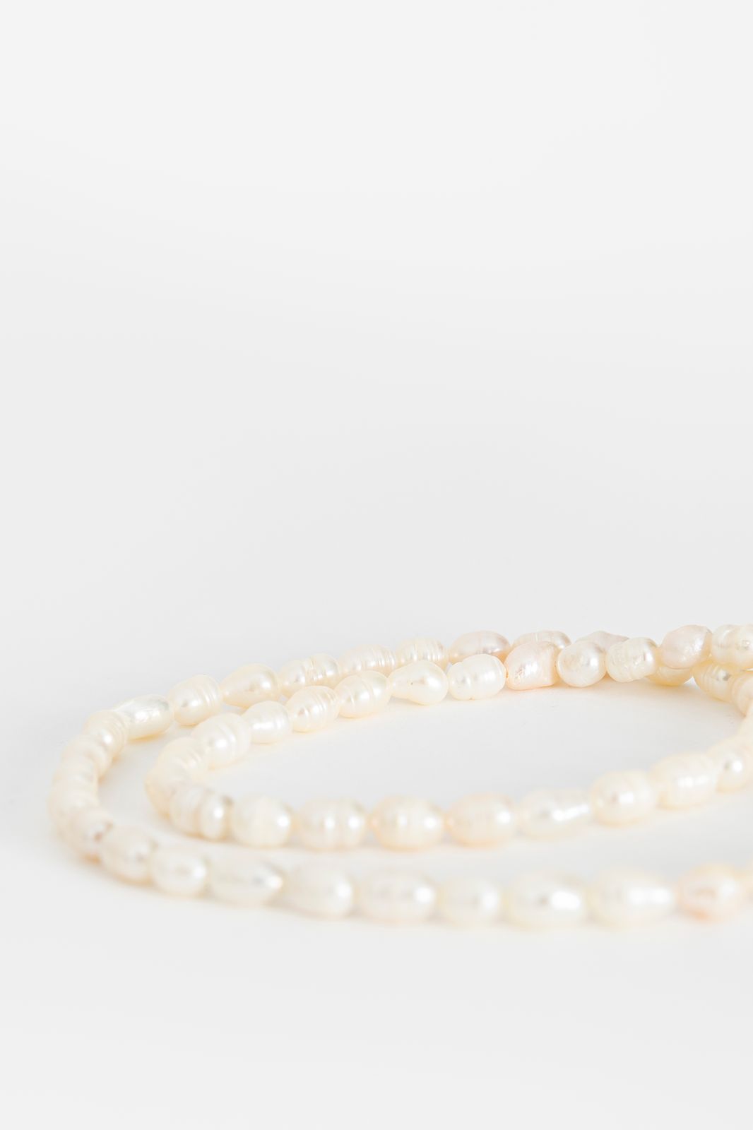 Gold plated ketting met parels
