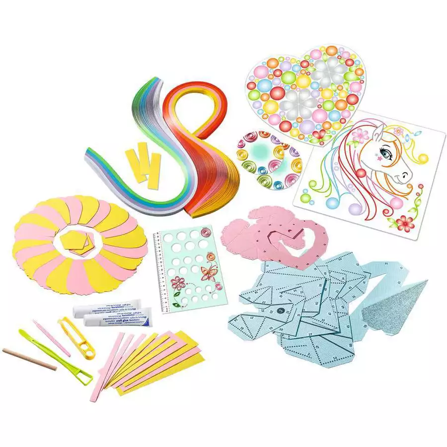 Ravensburger BeCreative Paper Art Flowers & Unicorn bunt