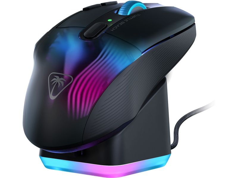 Turtle Beach Gaming-Maus Kone XP Air Schwarz Kabellose Präzisionsspielmaus mit einstellbarer DPI, ergonomischem Design und programmierbaren Tasten für ultimative Kontrolle und Komfort beim Spielen