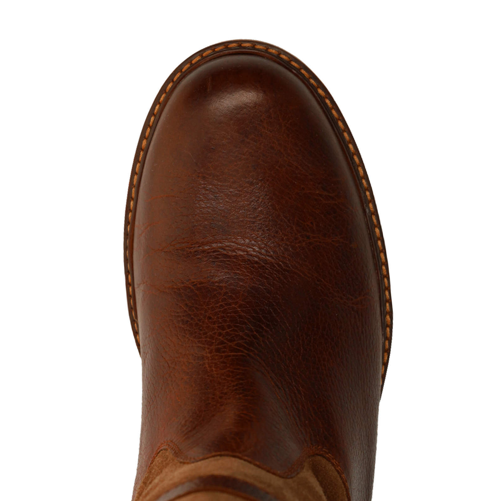 Cognac leren boots