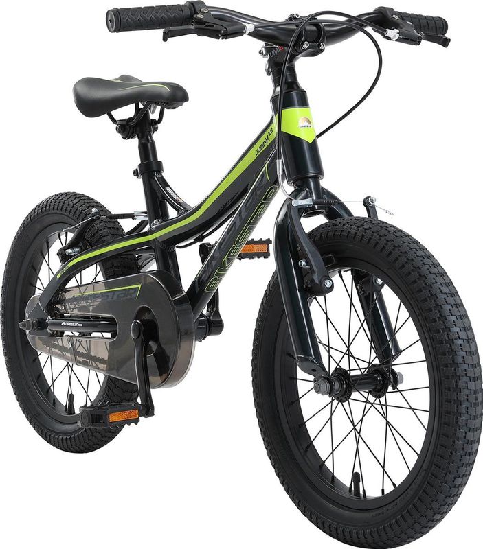 BikeStar - Mountainbike - Zwart/Groen - Kinderfiets - 16 inch