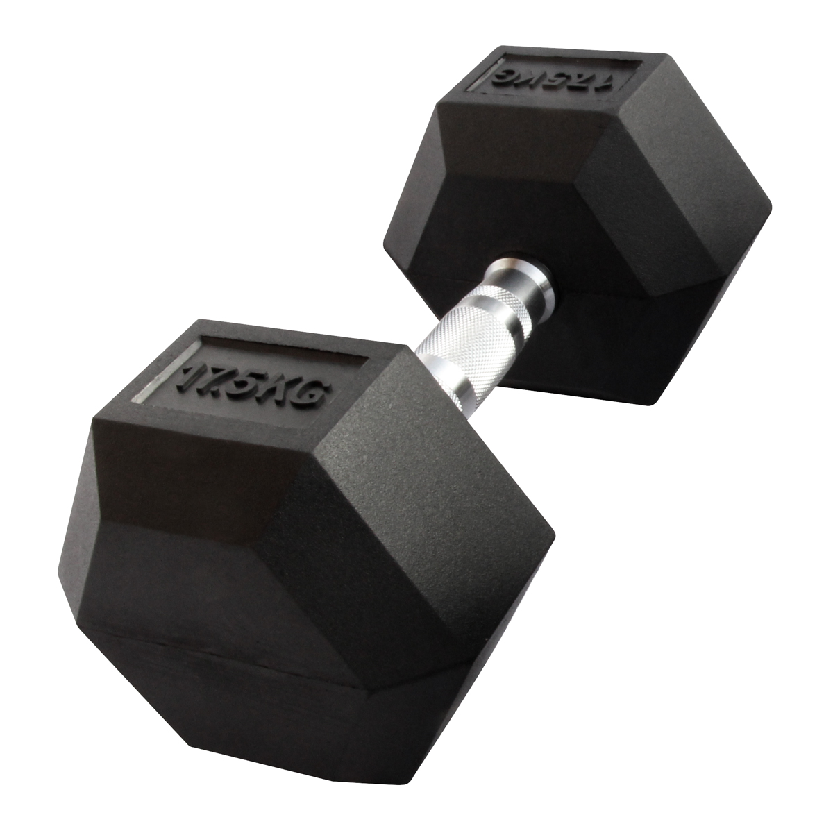 Halter hexagonal de borracha Gladiatorfit de 17,50 kg