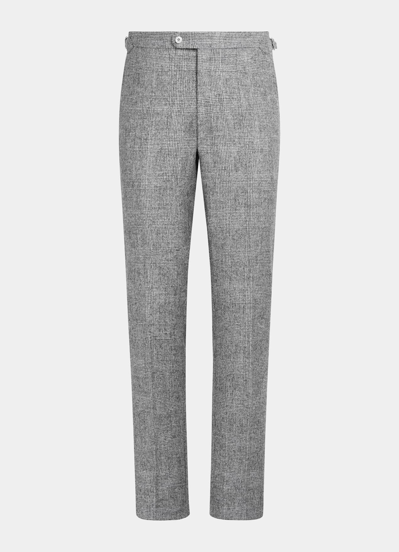 Costume Havana coupe Tailored gris clair à carreaux