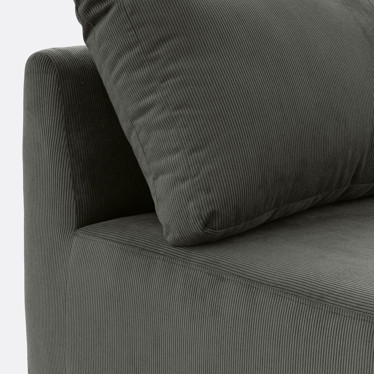 LA REDOUTE INTERIEURS<br>Sofá modular canelado de veludo, Monica