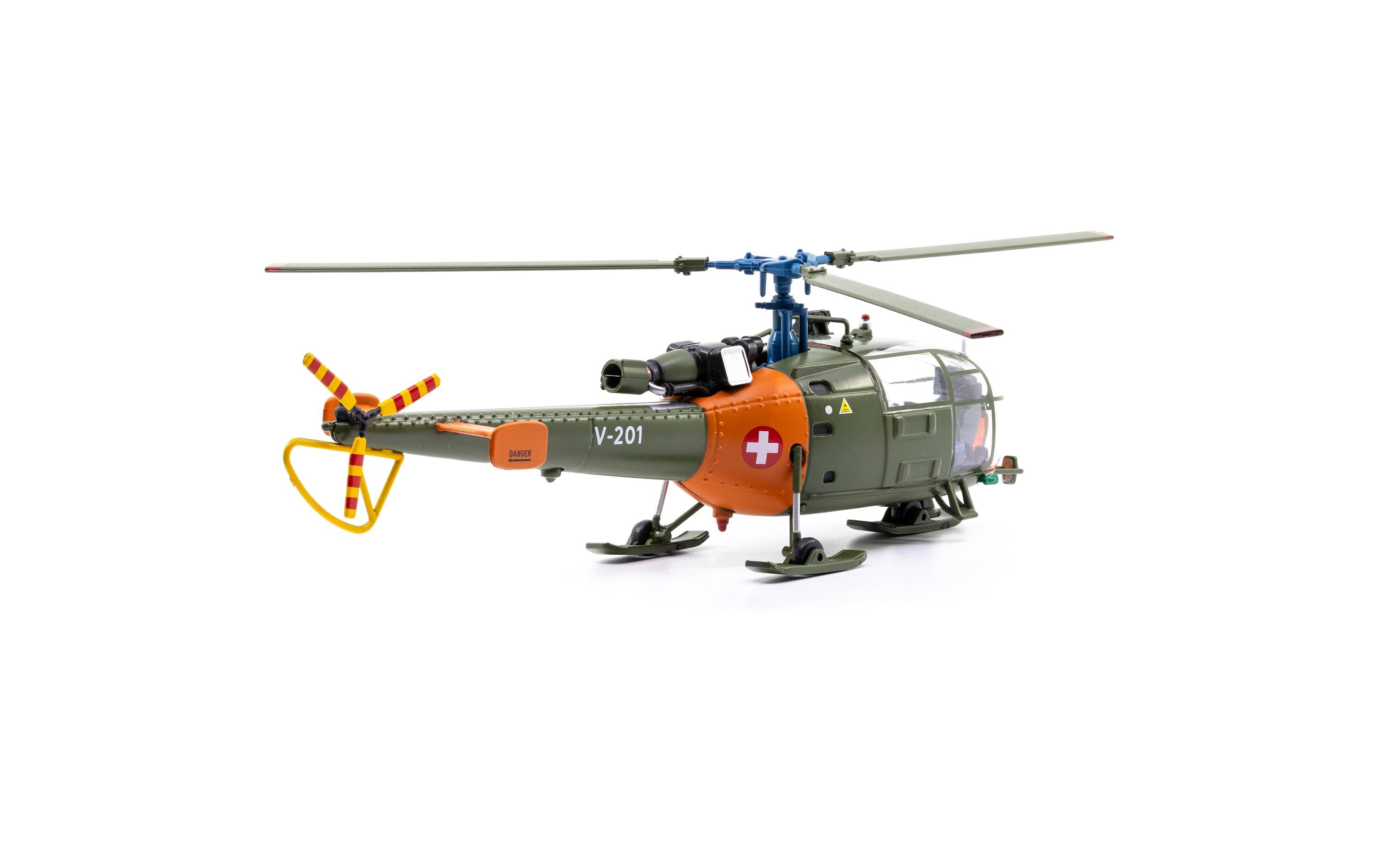 Alouette III Swiss Air Force V-201 1:72Modellflugzeug Schweizer Luftwaffe
