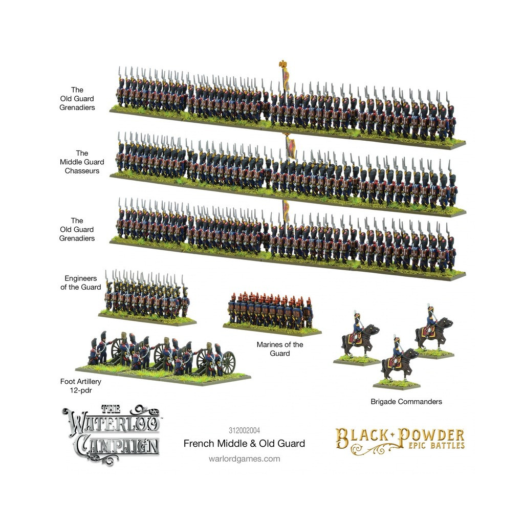 Black Powder Epic Battles : Waterloo - French Middle & Old Guard