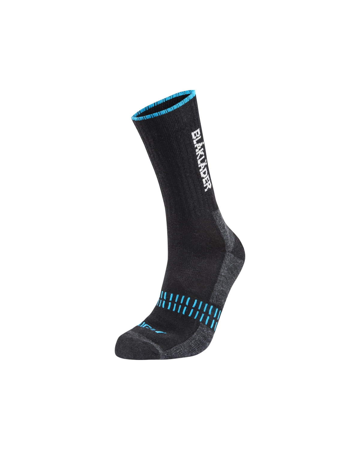 Blåkläder 2191 LIGHT Sokken - zwart/neonblauw - 40-44