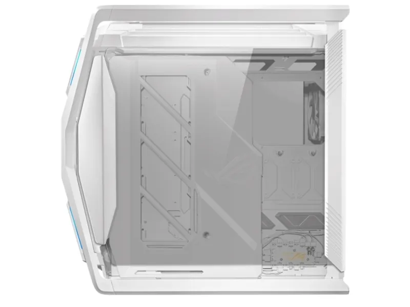 ASUS ROG Hyperion GR701 - FT gaming - udvidet ATX - sidepanel med vindue (hærdet glas) - ingen strømforsyning - hvid - USB/Lyd