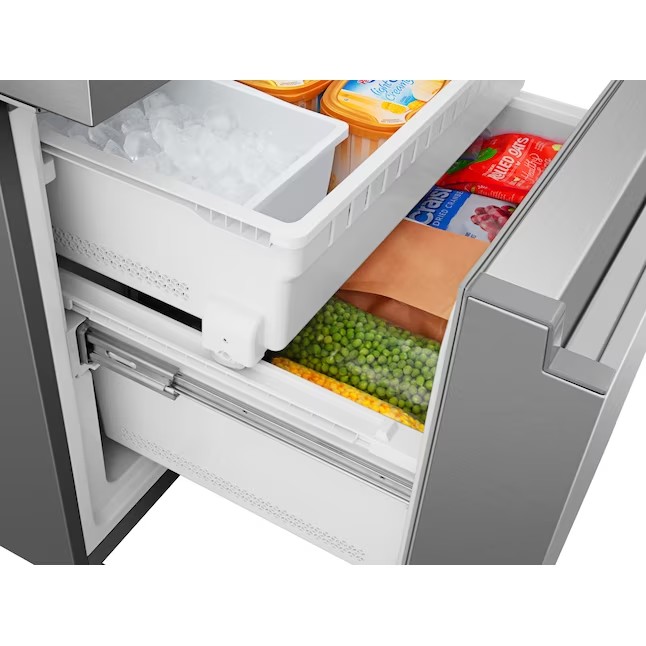 Refrigerador Hisense French Door de 26,6 pés cúbicos com máquina de gelo (aço inoxidável resistente a impressões digitais) ENERGY STAR