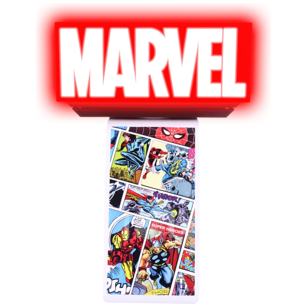Marvel Red Block Logo IKONS Stand Cable Guy