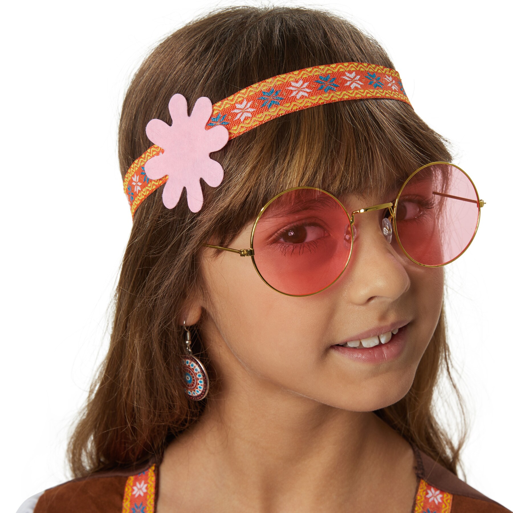 tectake® Mädchenkostüm Groovy Hippie Squaw