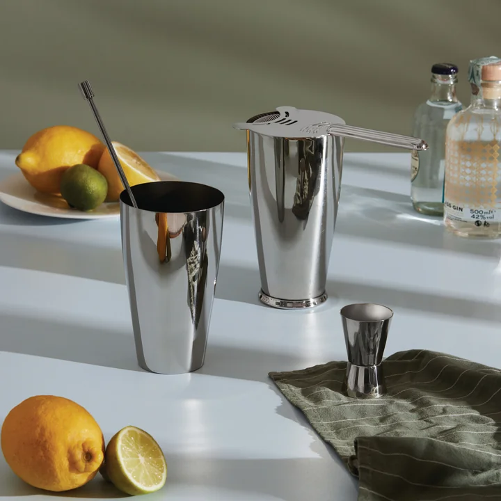 Alessi - Boston Cocktail-Set, Inox