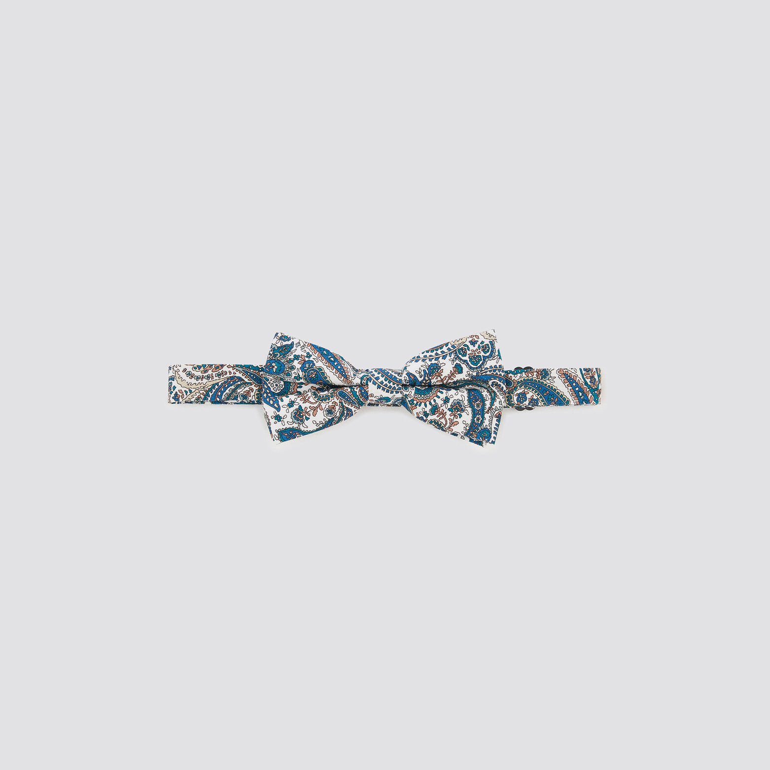 Nœud papillon à motif fleuri Bleu foncé