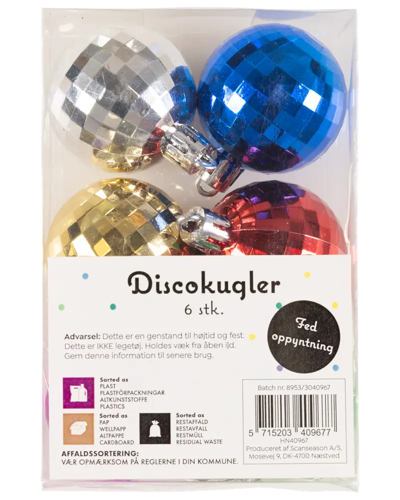 Discokugler 6-pak