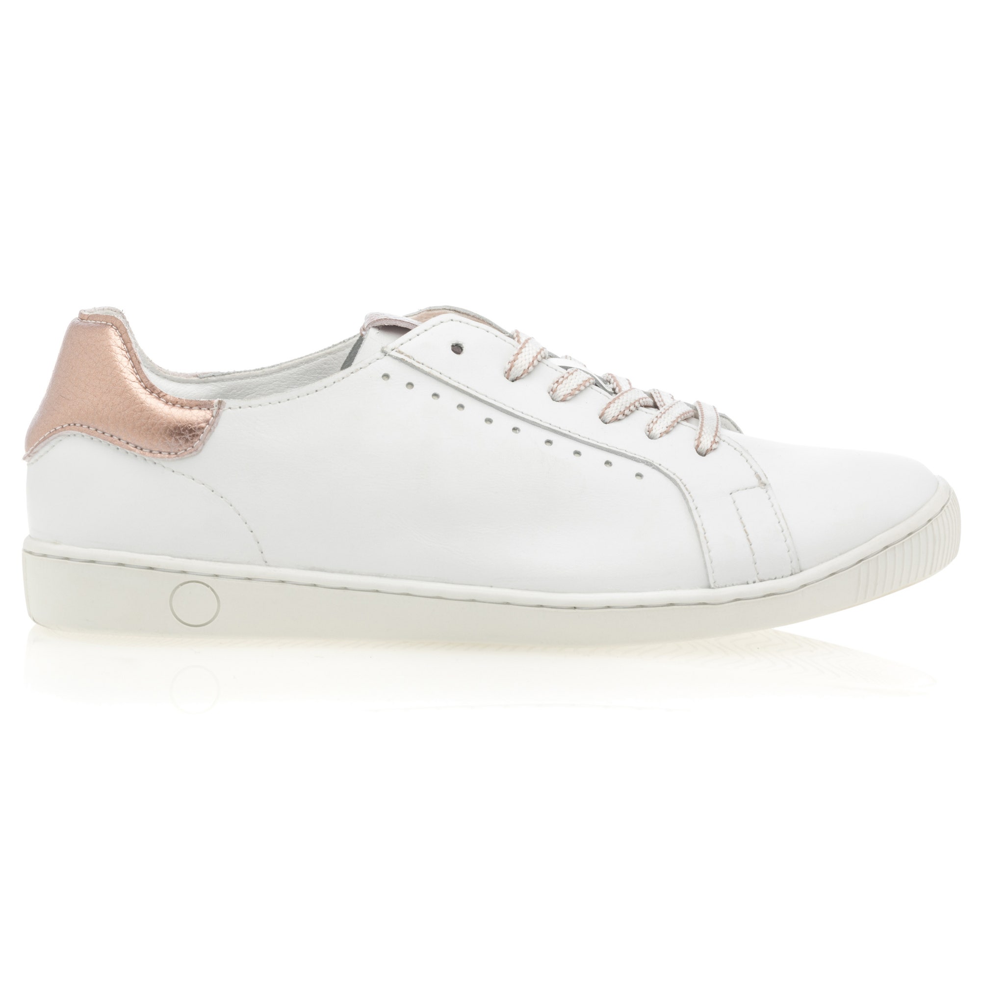 Baskets basses Femme en cuir blanc