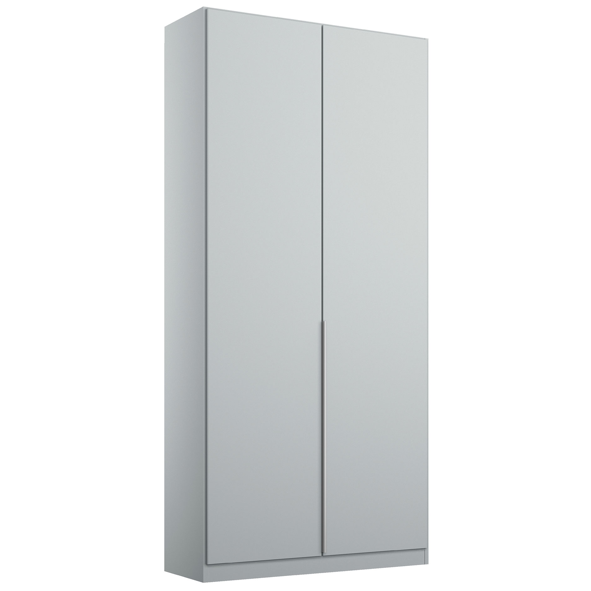 Drehtürenschrank - seidengrau - 2-türig - 91x229 cm