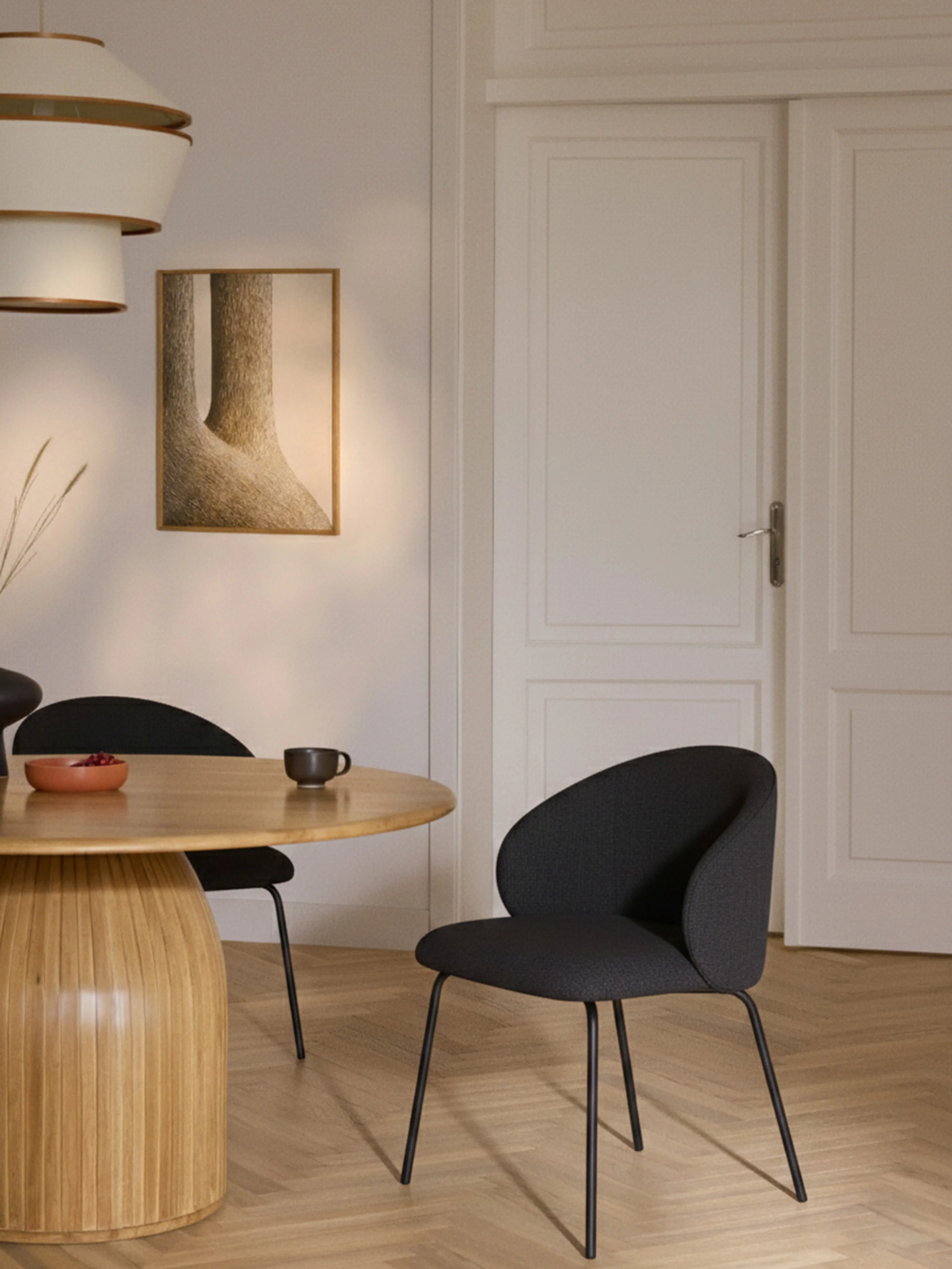 Gestoffeerde stoelen Luisa, 2-delig