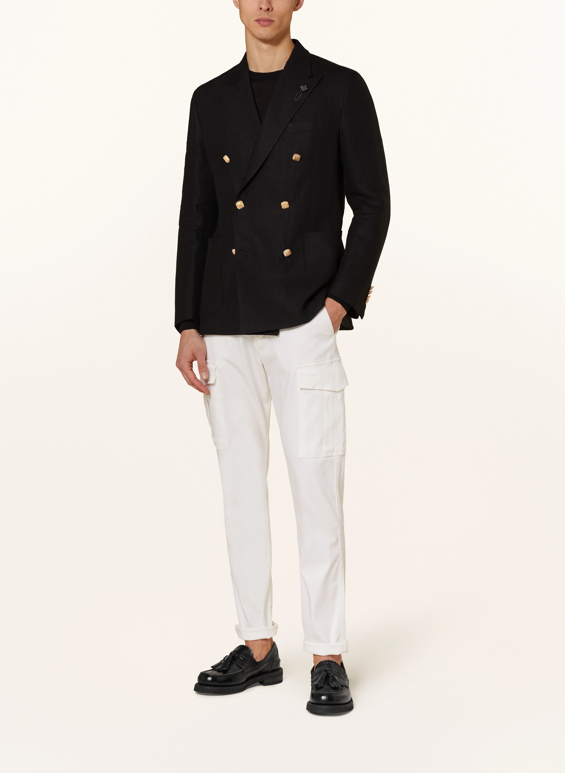 LARDINI Leinensakko Extra Slim Fit