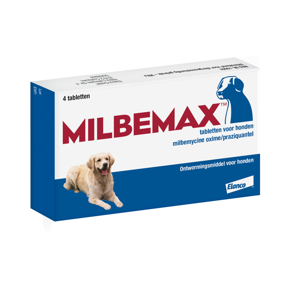 Milbemax Ontworming Tabletten Hond 5 - 25 kg2 x 2 tabletten