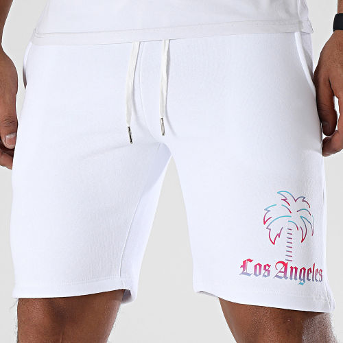 Short Jogging Los Angeles Blanc