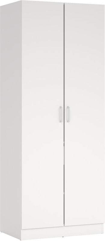 Kledingkast Miami - Wit - 79x200x50 cm