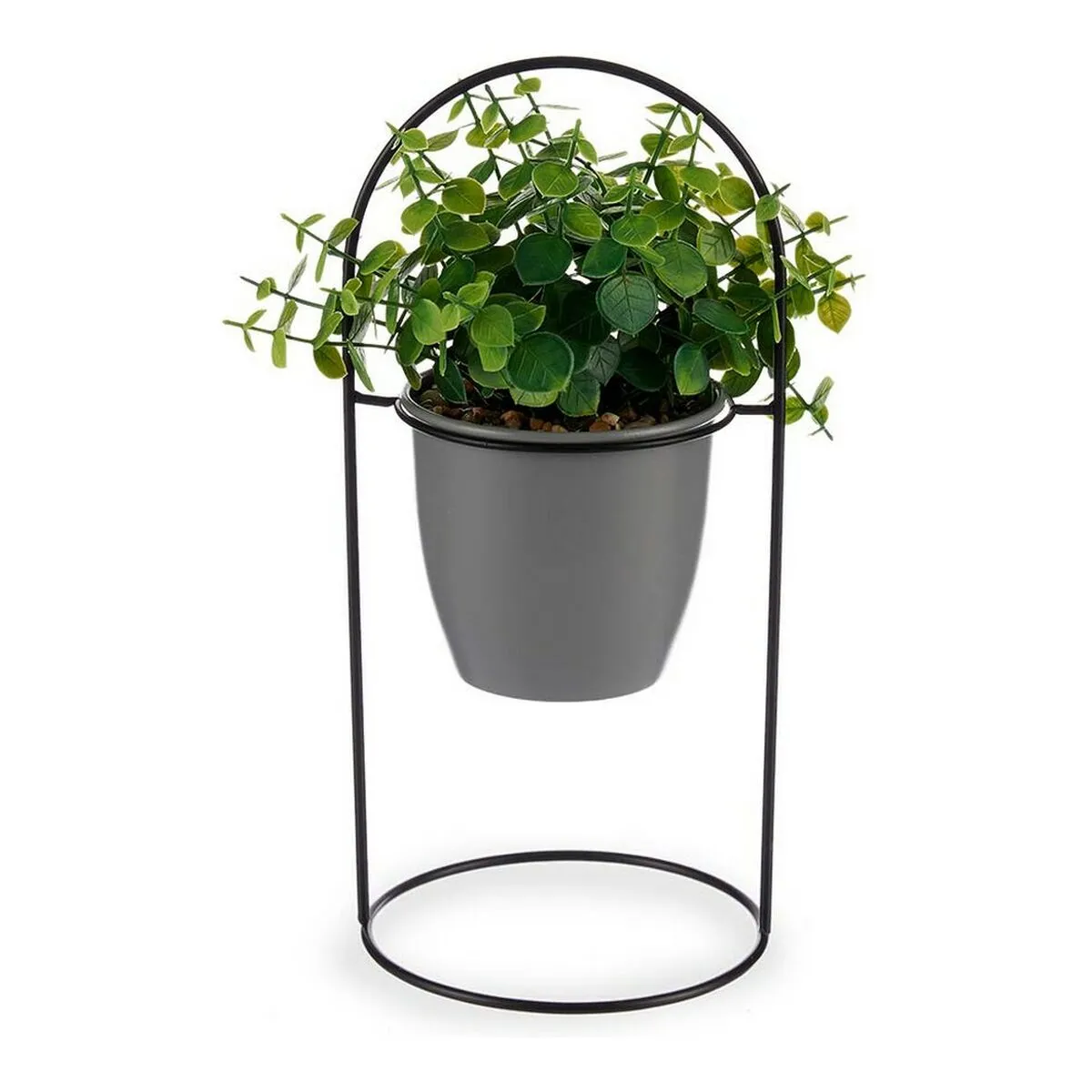 DKD Home Decor DKD Plante Décorative Gris Métal