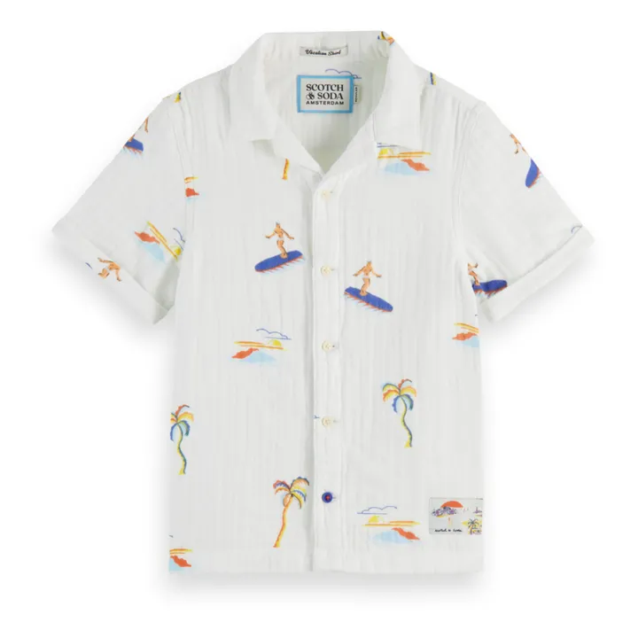 Scotch & Soda Chemisette Surfers | Blanc