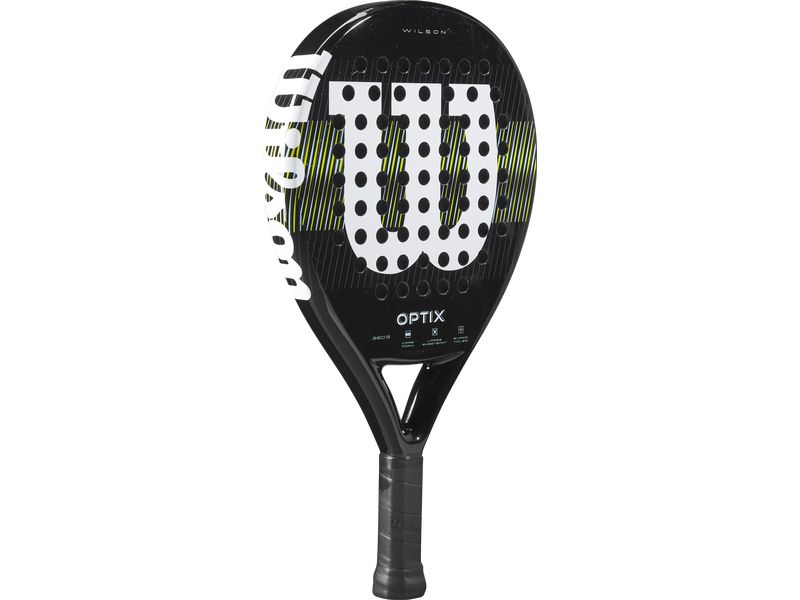 Wilson Padelracket Optix V1 Schwarz Padelschläger mit Carbon Rahmen