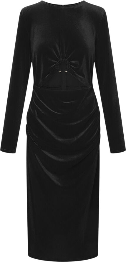 HUNKØN Saga velour dress Black