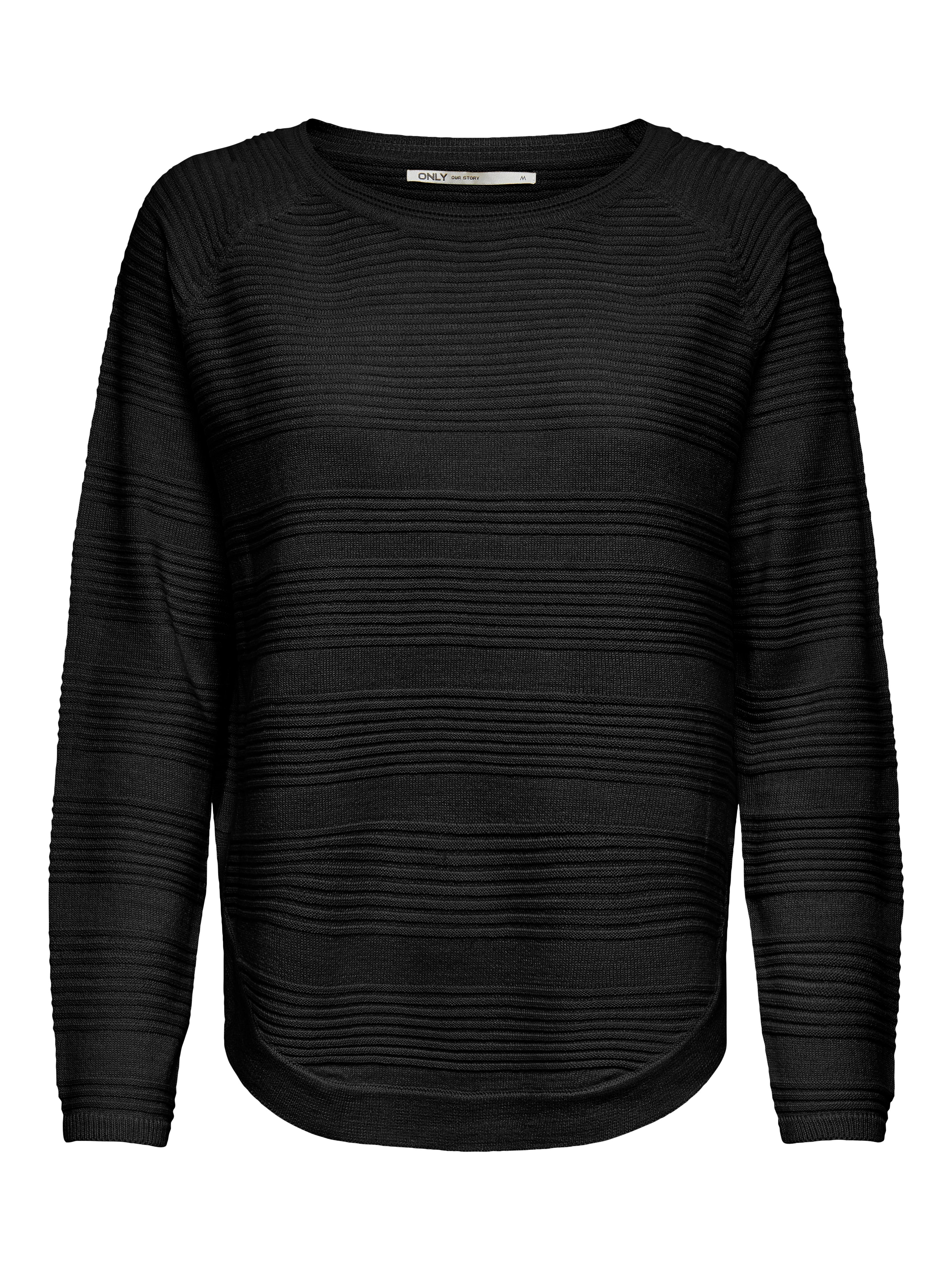 ONLCAVIAR Strickpullover Black