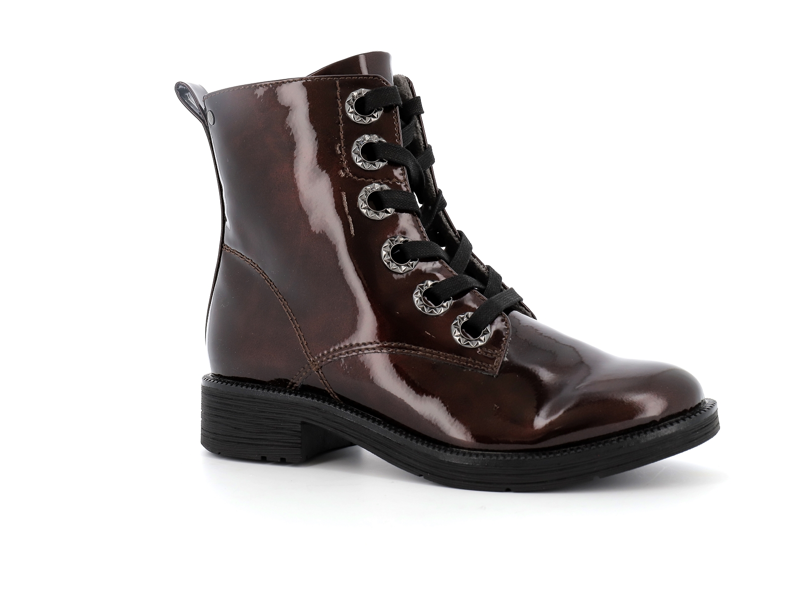 Jana  shoes-25264 Synthétique Verni Bordeaux