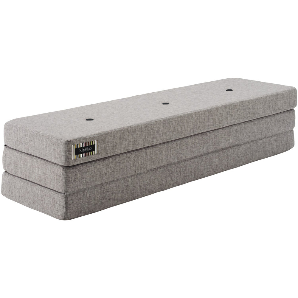 Køb by KlipKlap Foldemadras Multi Grey With Grey KK 3 Fold 180 Cm