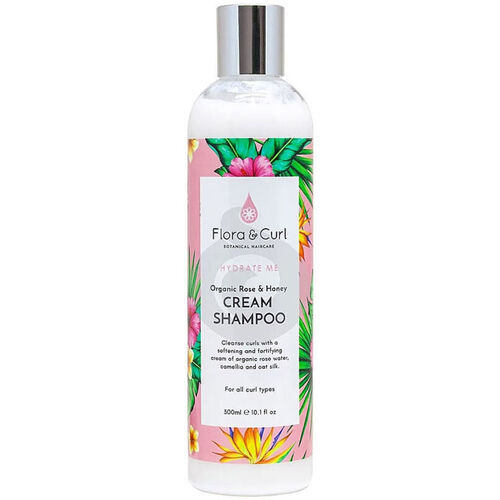 Flora And Curl - Hidrate Me Organic Rose & Honey Cream Shampoo