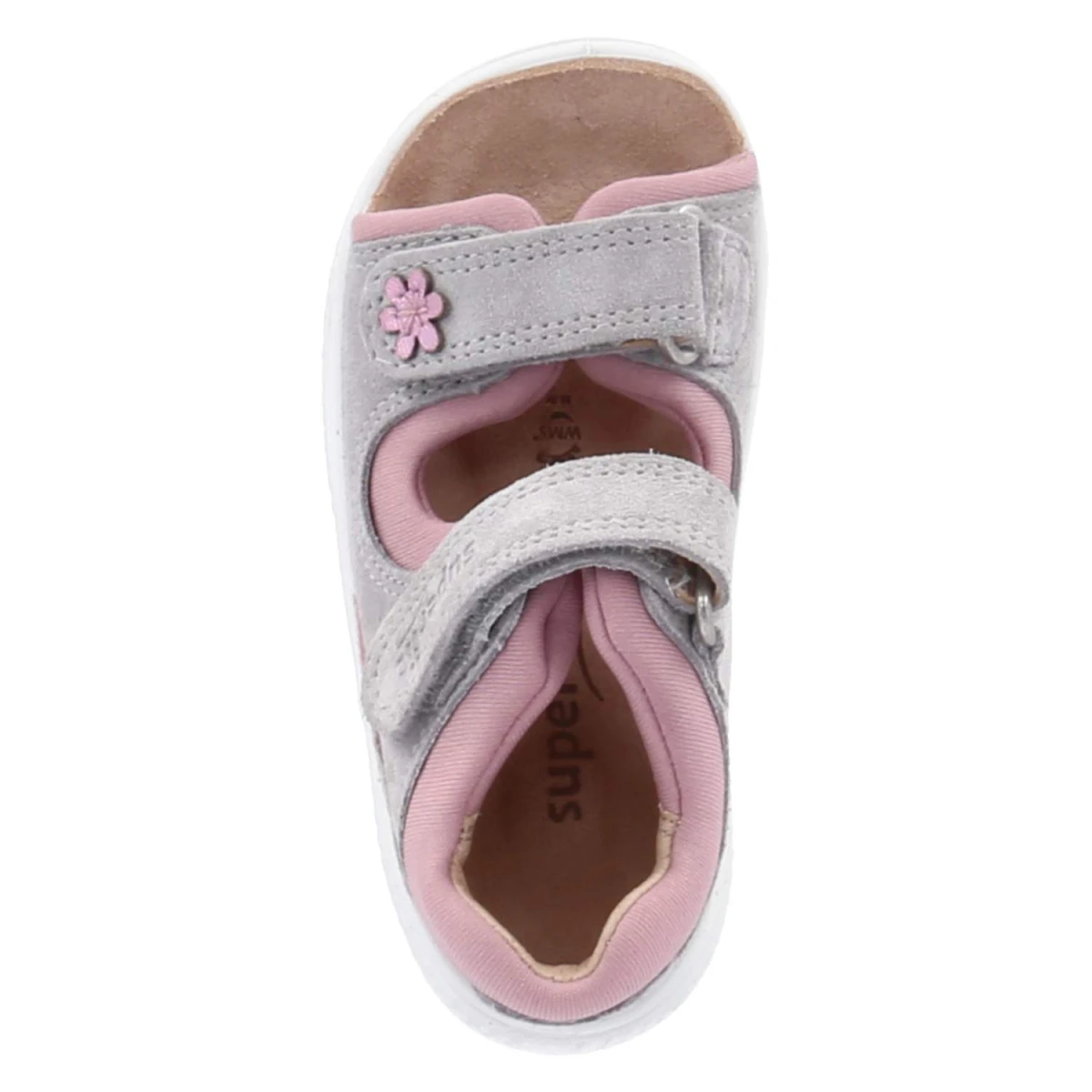 SuperfitSandalen POLLY - HELLGRAU/ROSA