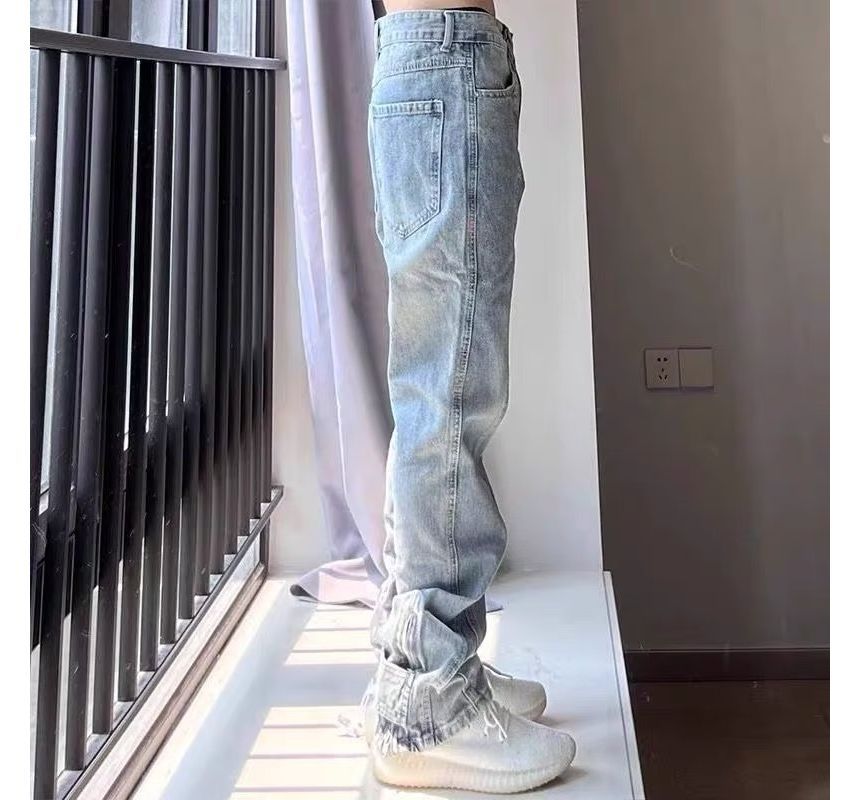 Urtishia - Jeans met hoge taille en steek