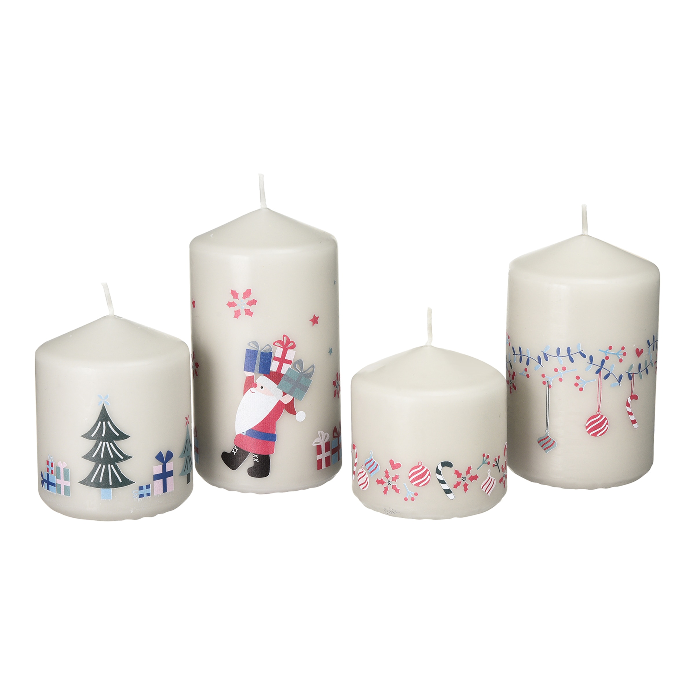 bunt, 4-teilig
