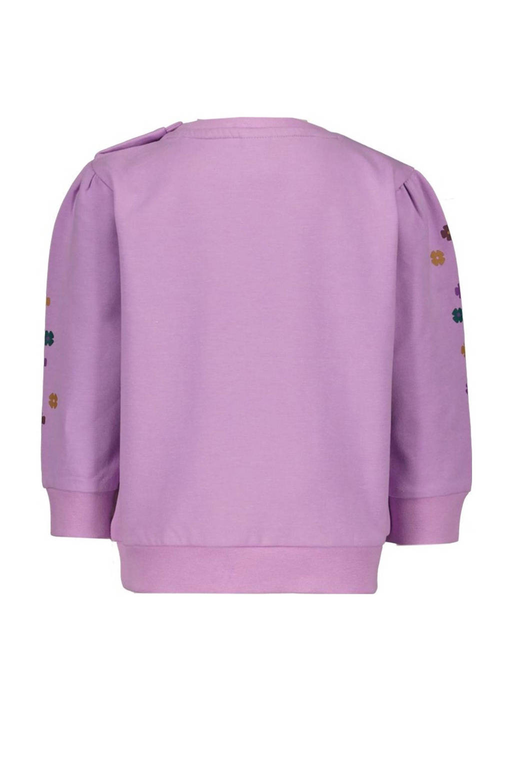B.Nosy baby gebloemde sweater Sofia lila