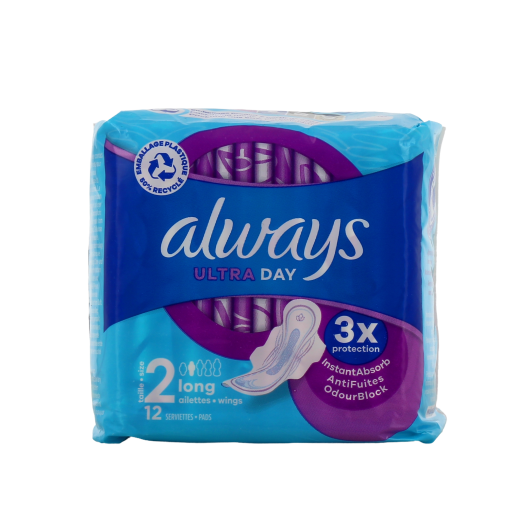 Serviettes Always Ultra avec ailettes