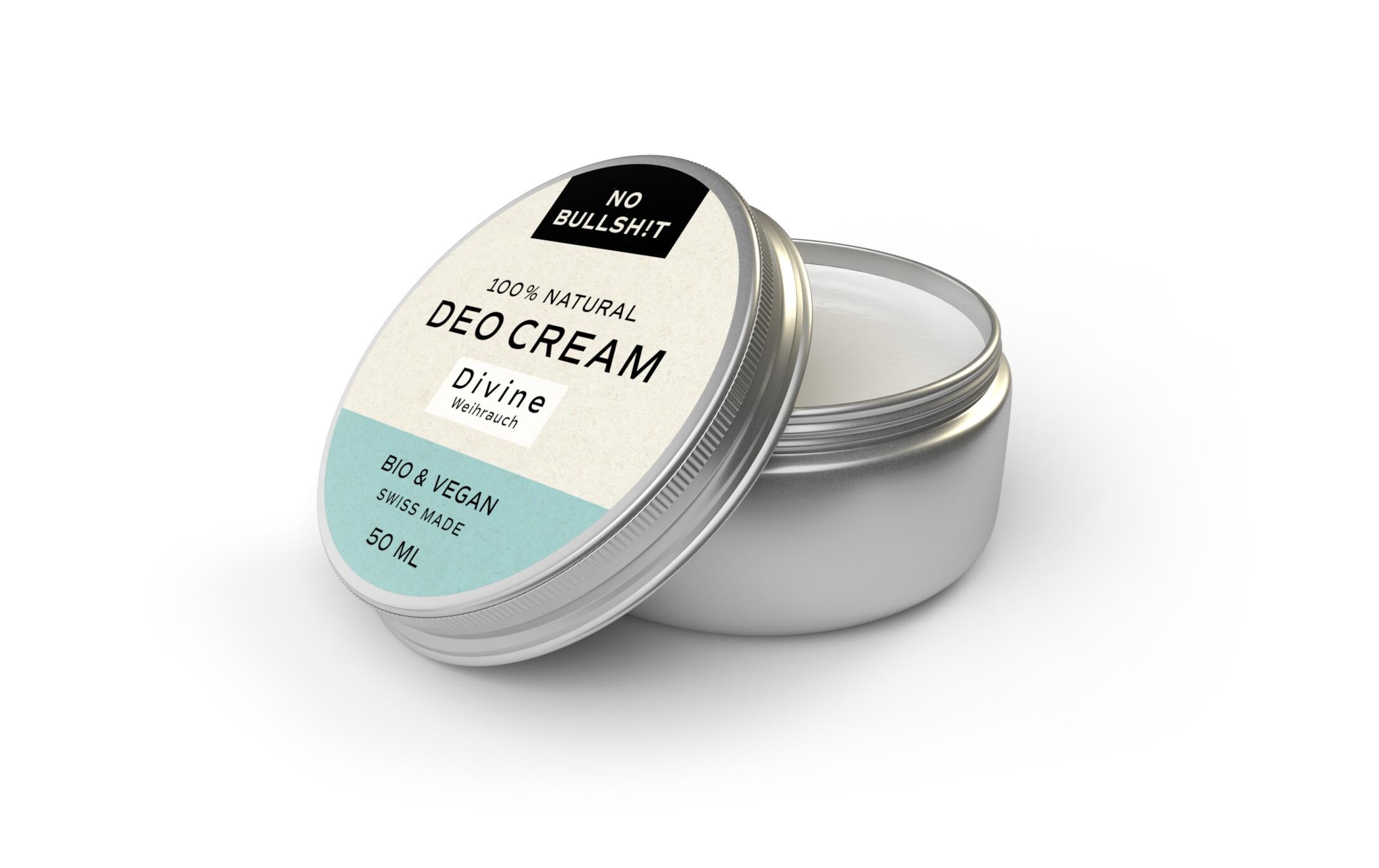 Deo Cream Divine 15 mlNatürliche, vegane Deo Cream ohne Aluminiumsalze, ohne künstliche Duft- und Farbstoffe