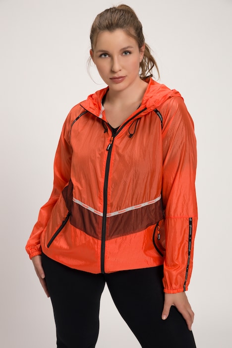 Funktionsjacke, Kapuze, 2-Wege-Zipper, wasserabweisend