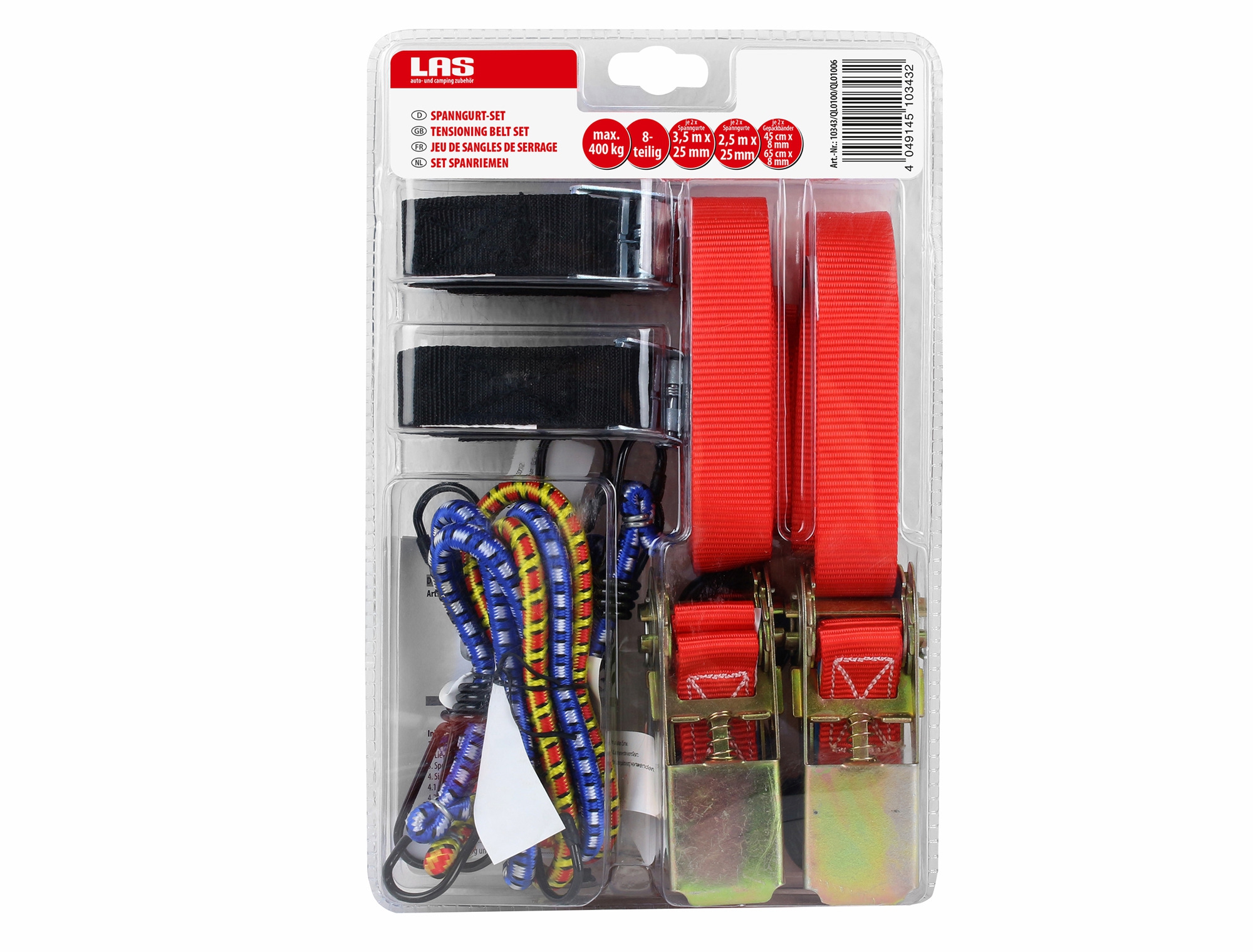 LAS Spann- und Haltegurt-Set 8-teilig