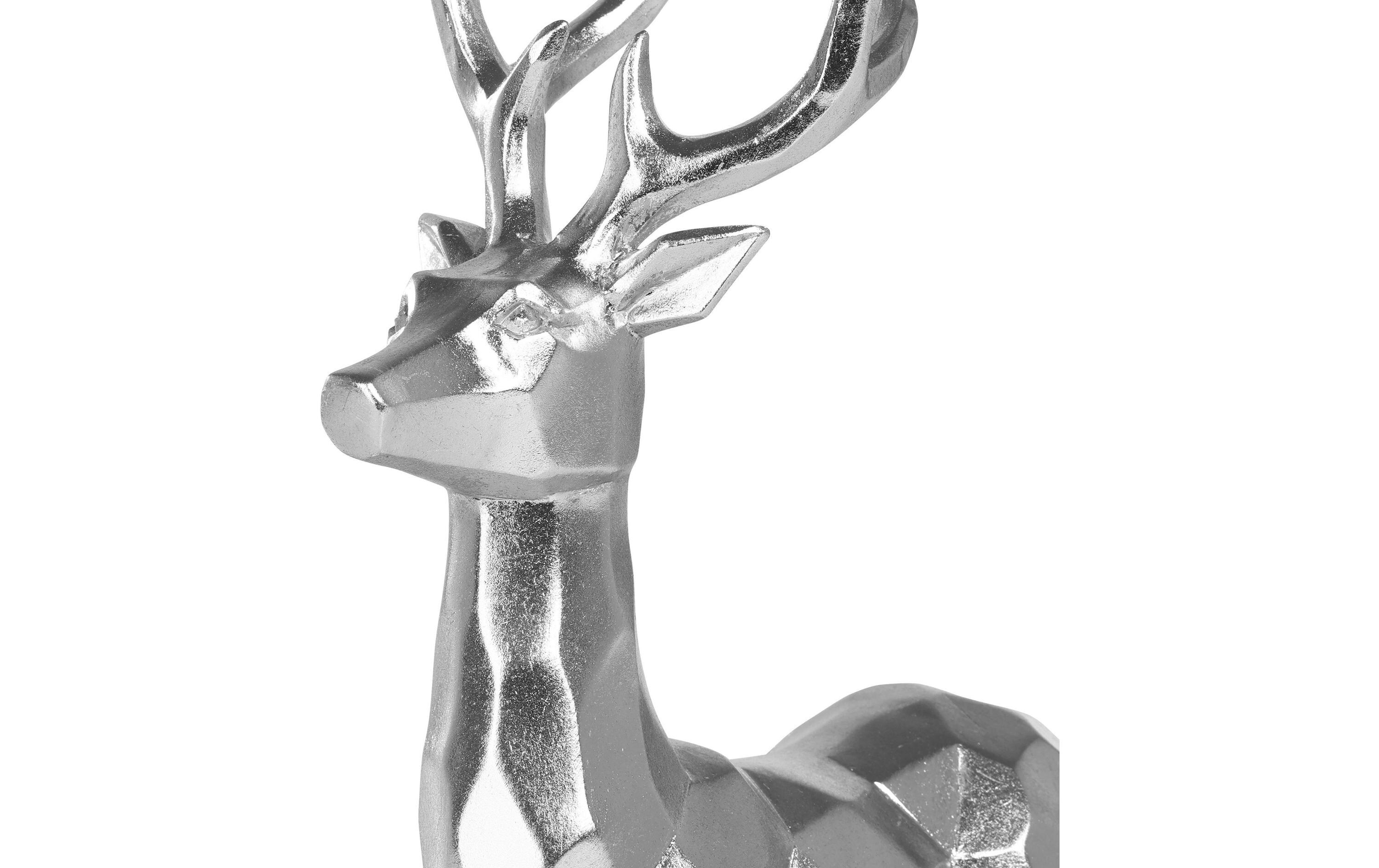 Weihnachtsfigur Ransiki 30.5 cm, SilberHirschfigur