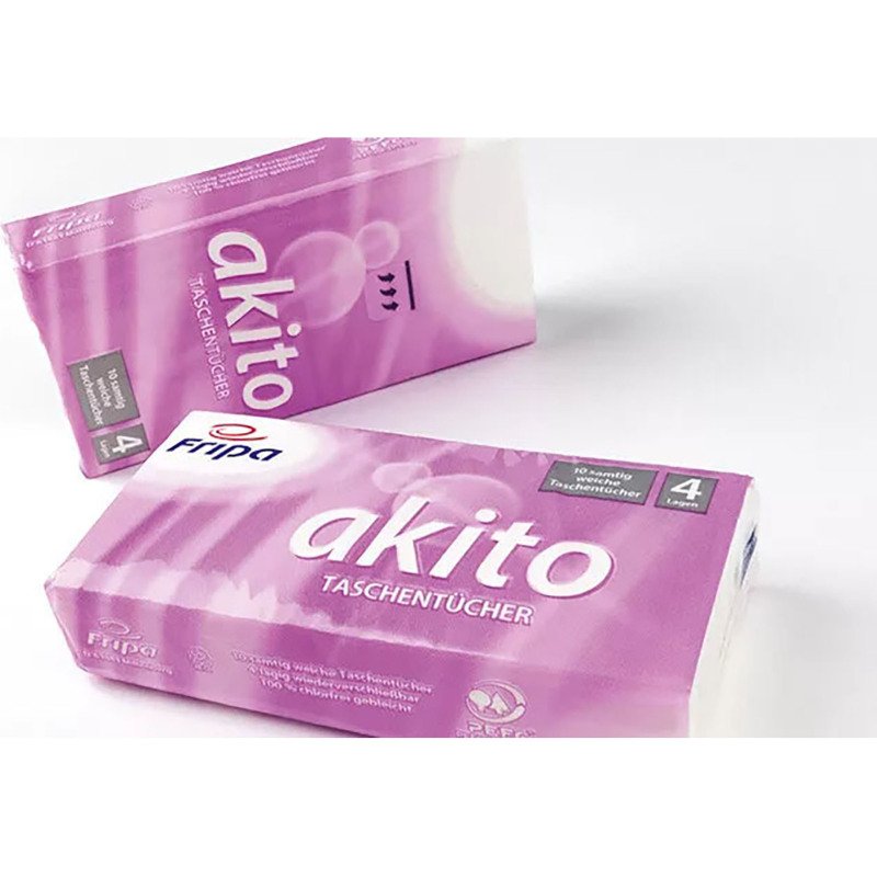 Fripa Mouchoir Akito, 4 couches, extra blanc, pack de 30
